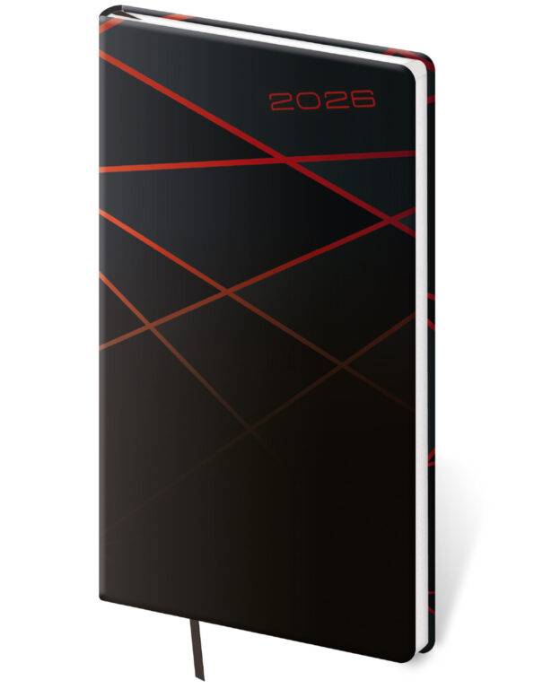 Vreckový diár Vario Black design, 2026