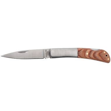 Vreckový nôž s drevenou rukoväťou