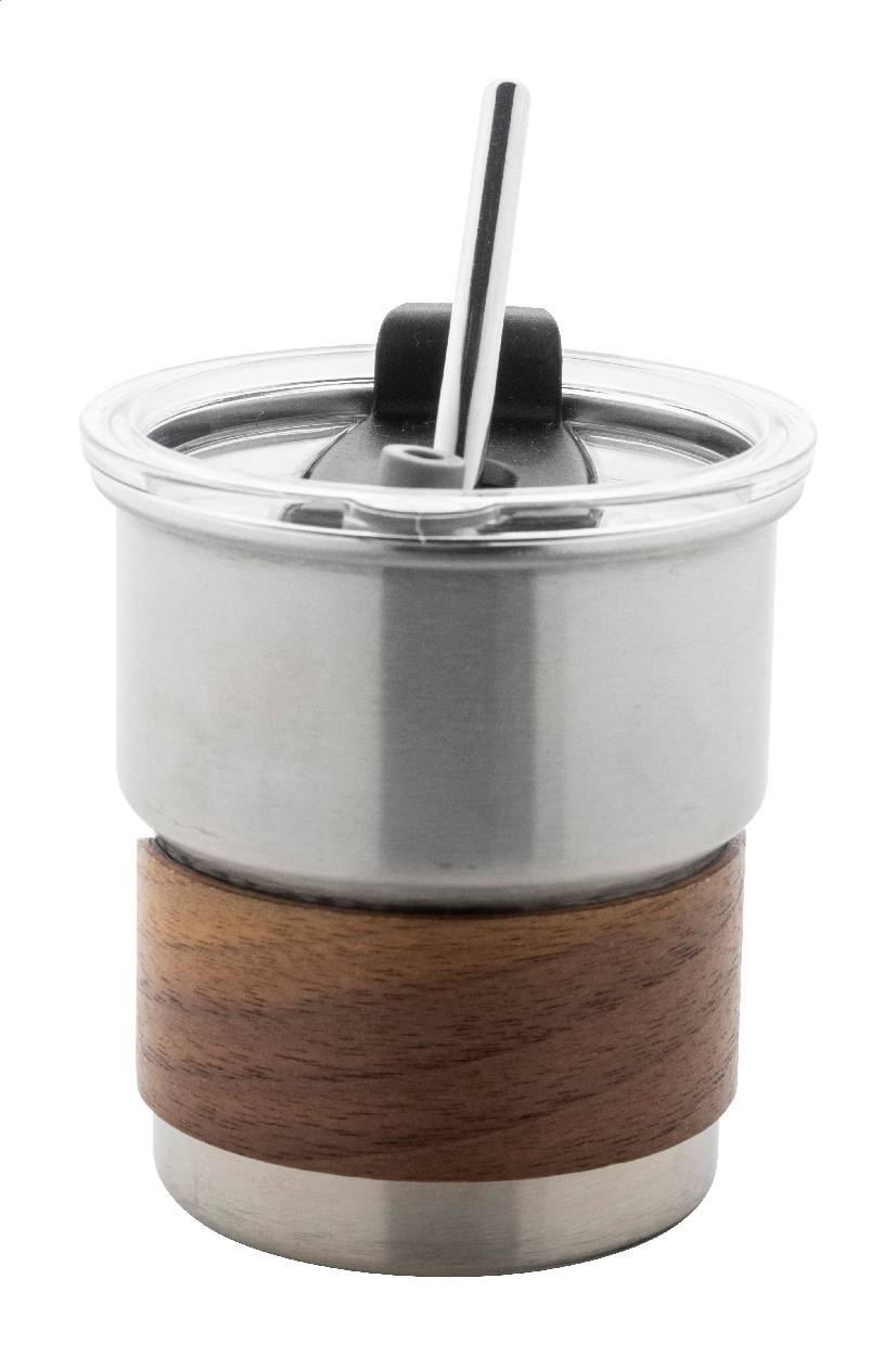 Waffee RSS cestovný hrnček, sivá Silver