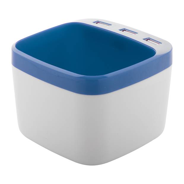 Warger stojan na perá s USB hubom, modrá Warger stojan na perá s USB hubom, modrá