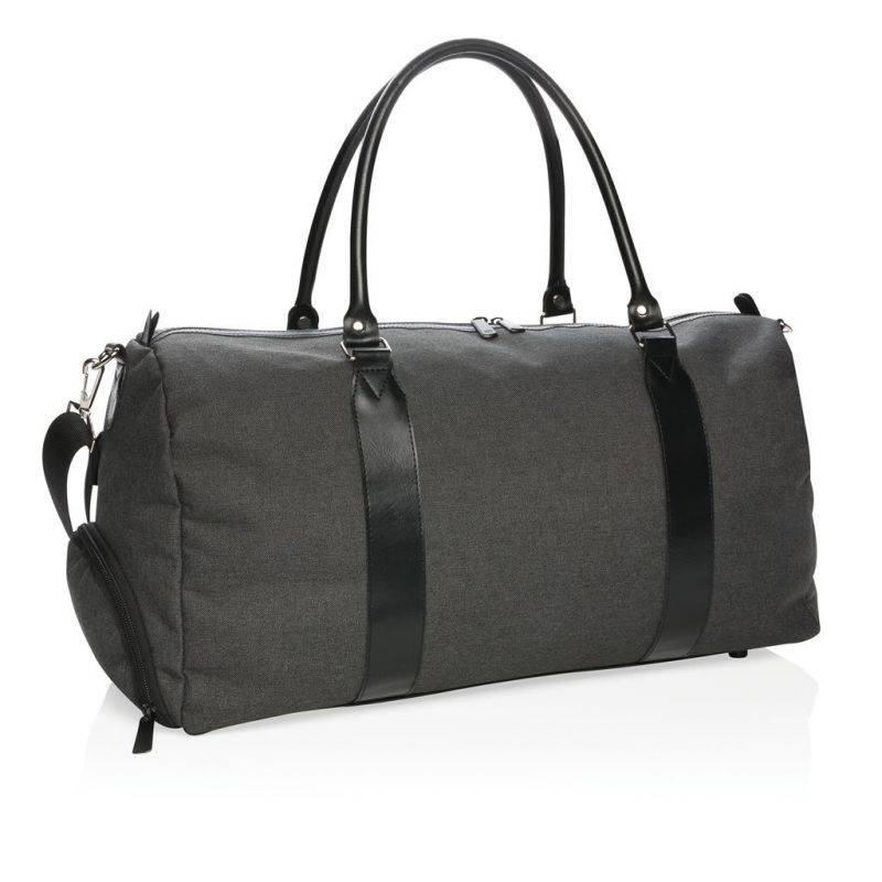 WEEKBAG víkendová taška s USB výstupom, čierna