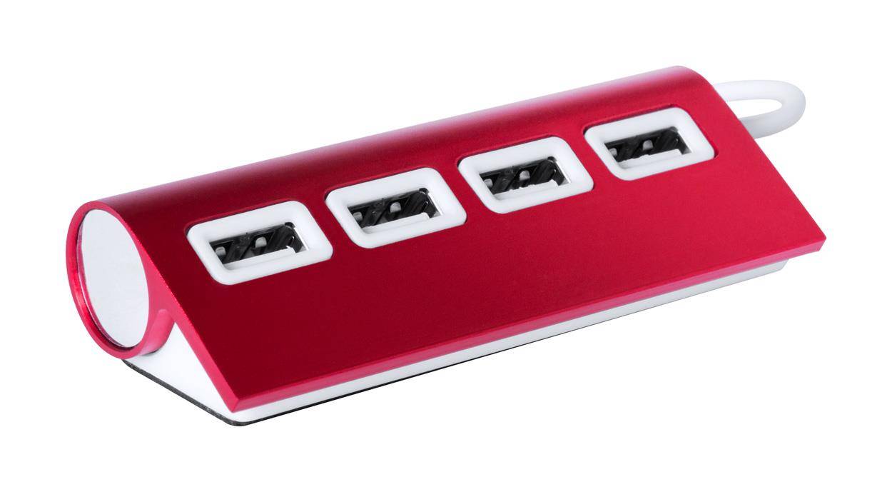 Weeper USB hub, červená