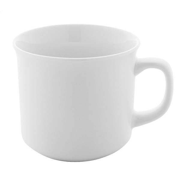 Woodstock Flat matný vintage hrnček, biela Woodstock Flat matný vintage hrnček, biela