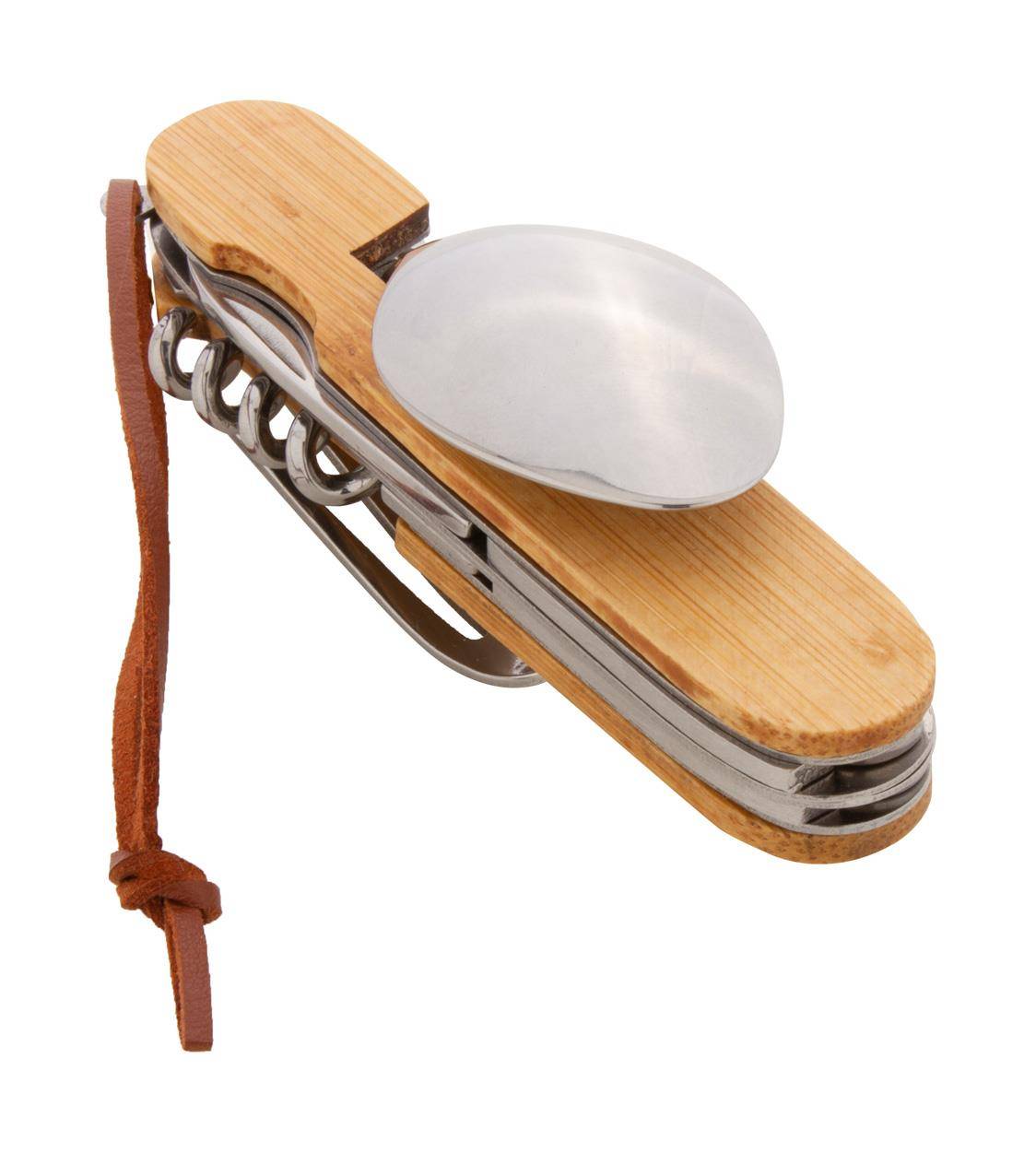 Xander kapesní nůž s příborem, hnědá přírodní