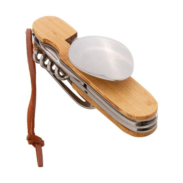 Xander kapesní nůž s příborem, hnědá přírodní Xander kapesní nůž s příborem, hnědá přírodní