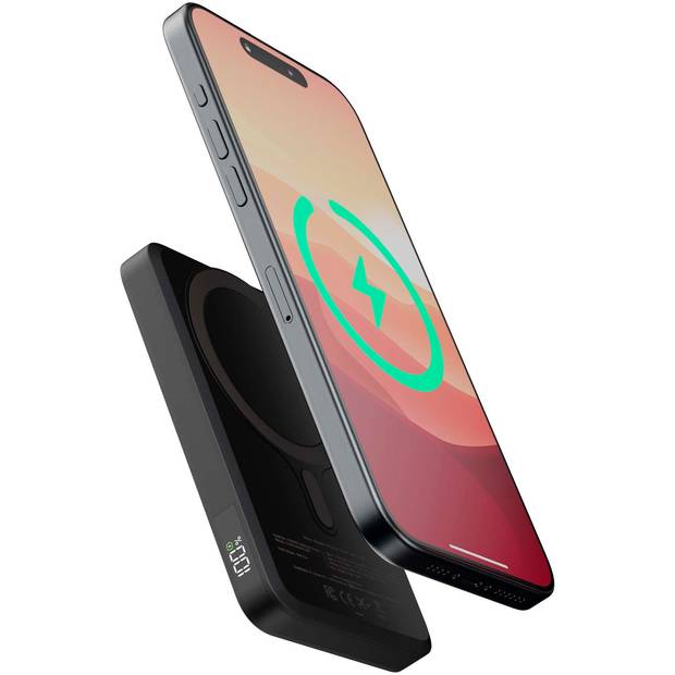 Xtorm FS5W051 5000mAh magnetická bezdrôtová powerbanka, čierna Xtorm FS5W051 5000mAh magnetická bezdrôtová powerbanka, čierna