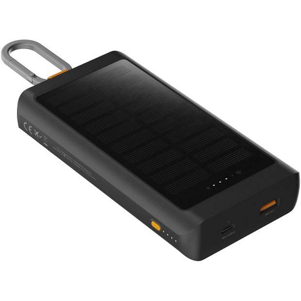 Xtorm XG2S101 Go2 solárna powerbanka 10 000 mAh 15 W so svetlom, sivá Charcoal Xtorm XG2S101 Go2 solárna powerbanka 10 000 mAh 15 W so svetlom, sivá Charcoal