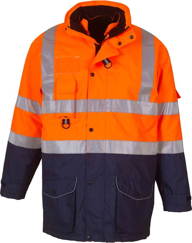 oranžová Hi Vis - modrá Navy