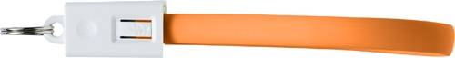 ZALTAN nabíjací kábel s kľúčenkou, oranžová