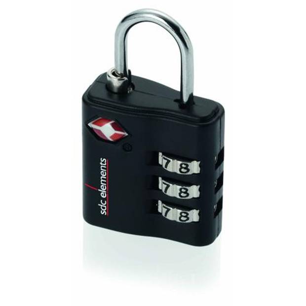 Zámek na zavazadla, černá Zámek na zavazadla, černá