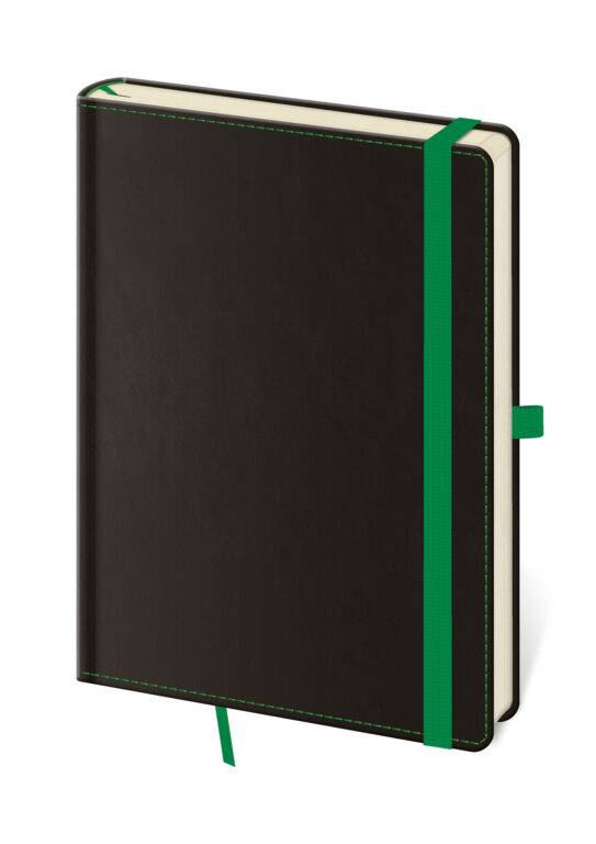 Zápisník Black Green - bodkovaný L