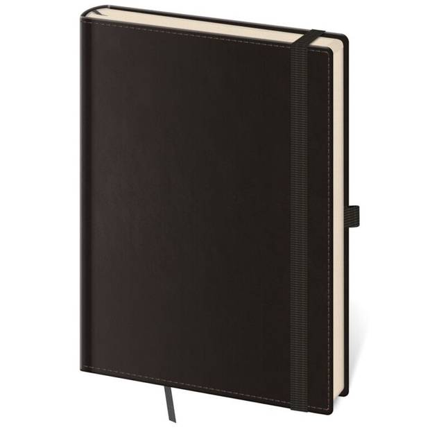 Zápisník Double Black L bodkovaný, čierna Zápisník Double Black L bodkovaný, čierna