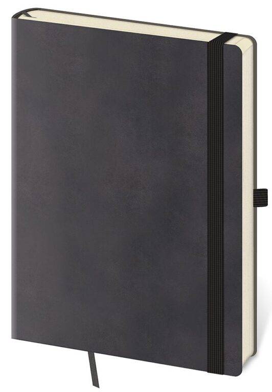 Zápisník Flexies L linajkový Grey, sivá