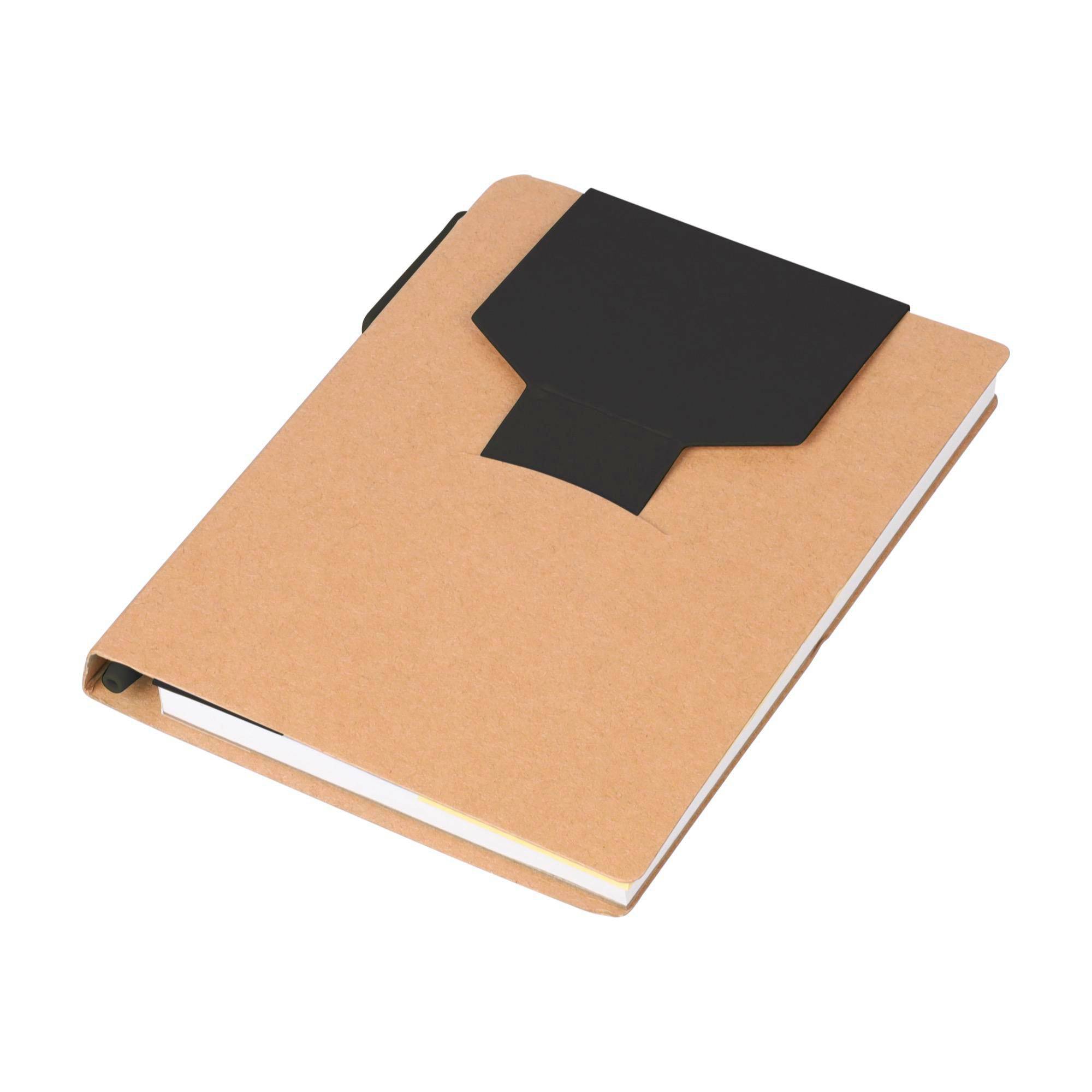 Zápisník Quillo | Recyklovaný kartón | A6 | Čisté strany, čierna