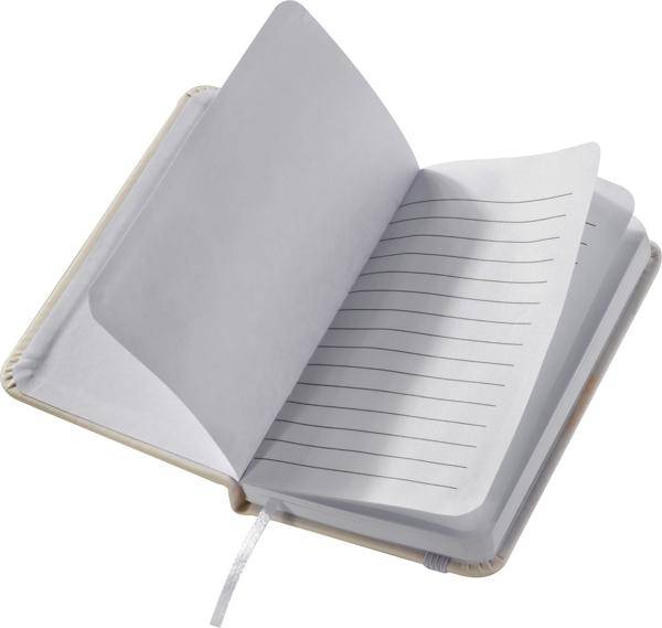 Zápisník se záložkou, bílá