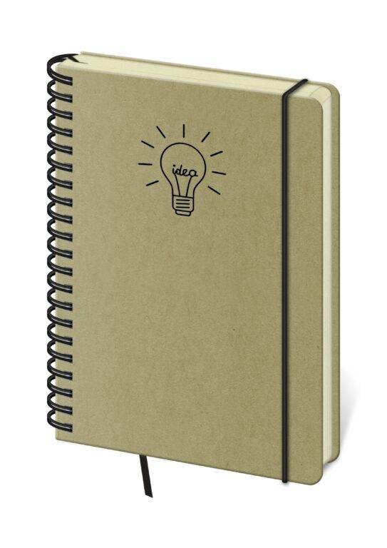 Zápisník TWIN bodkovaný Idea, hnedá