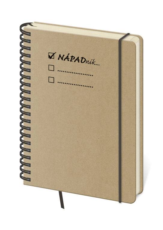 Zápisník TWIN bodkovaný Nápadník, hnedá