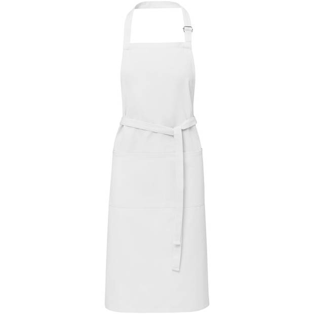 Zástera Andrea 240 g/m² s nastaviteľným krčným popruhom, biela Zástera Andrea 240 g/m² s nastaviteľným krčným popruhom, biela