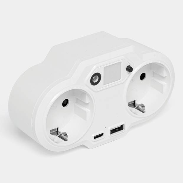 Zásuvný napájecí zdroj USB s nočním světlem ENDLESS POWER NIGHT, bílá Zásuvný napájecí zdroj USB s nočním světlem ENDLESS POWER NIGHT, bílá