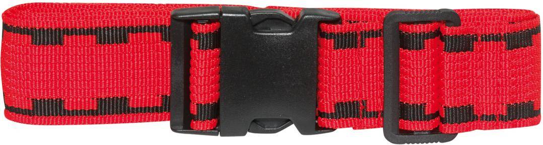 "Zavazadlový pás ""Fix"" 3 barvy na výběr, 180cm, černá - červená - zelená"