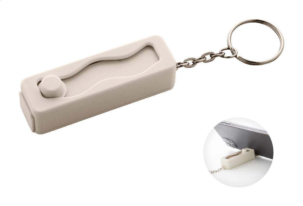 Zencall antistresový prívesok na kľúče RABS, hnedá Natural