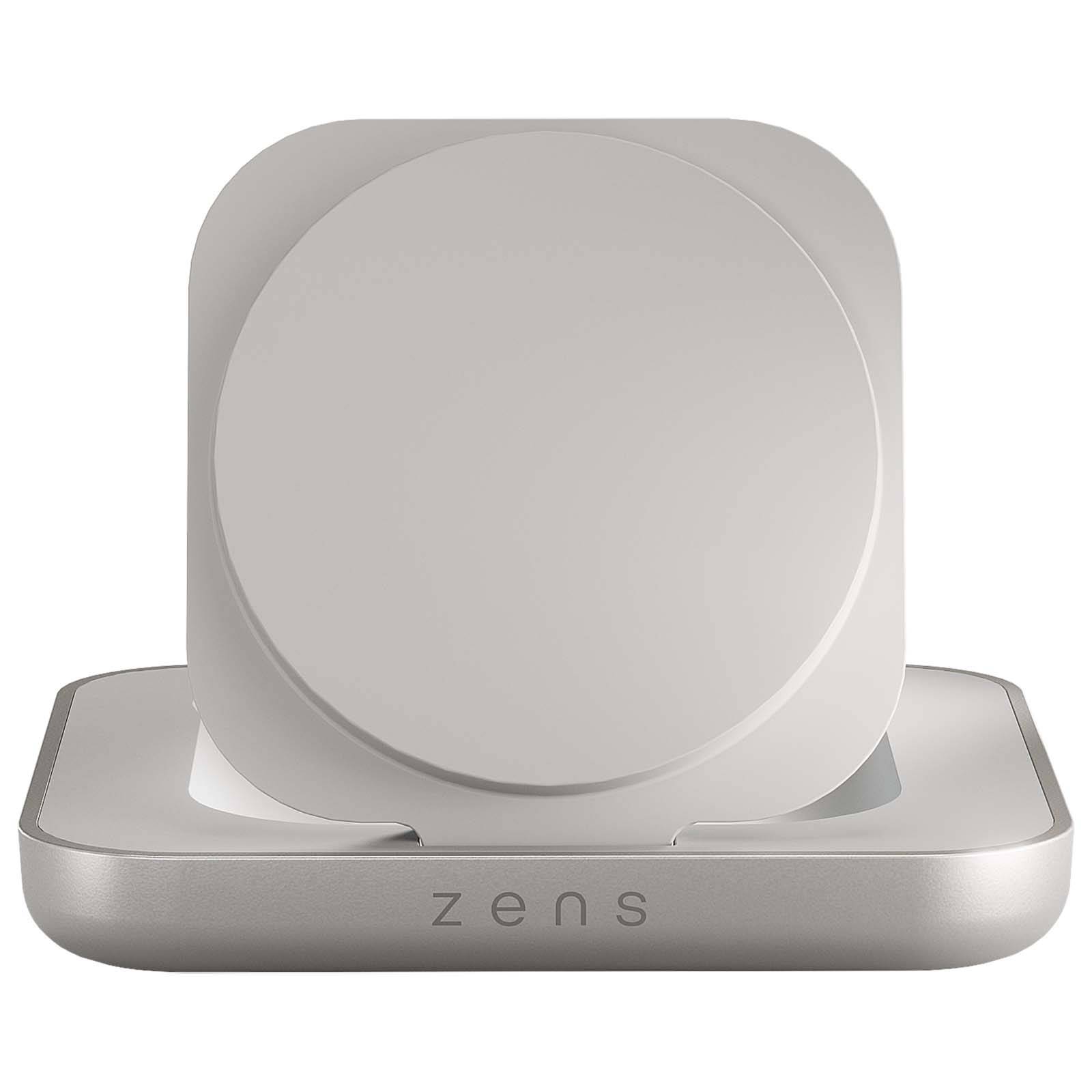 Zens 15W magnetická nabíjačka na nočný stolík, biela 
