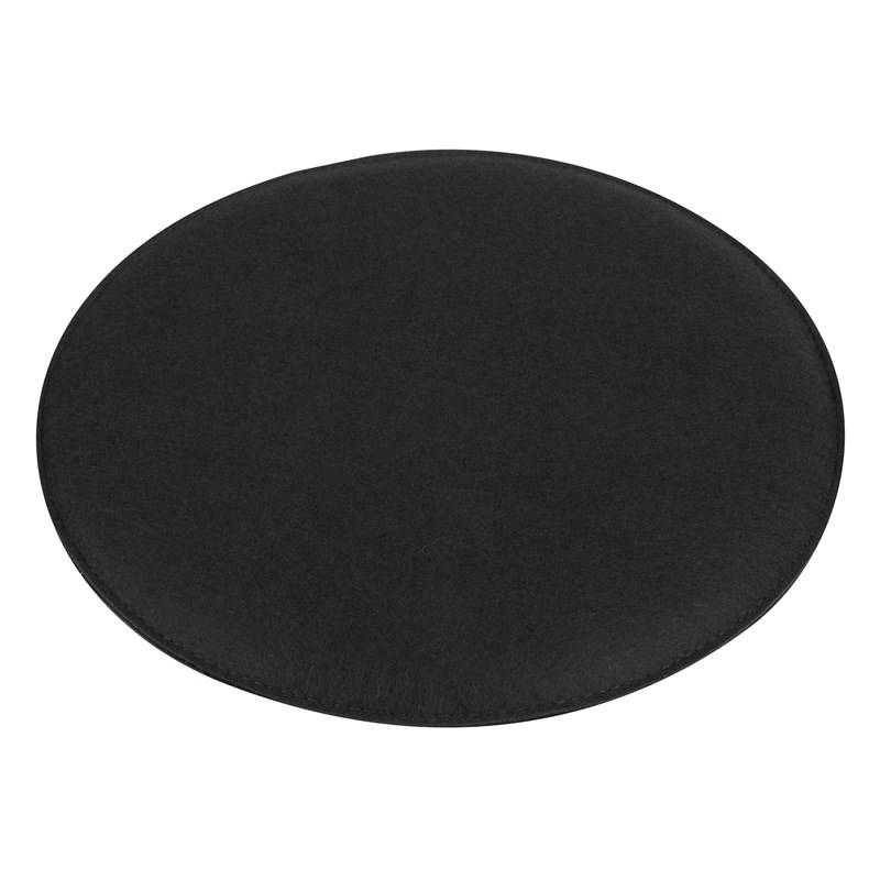 ZESETO cestovní plstěný polstrovaný podsedák, O35 cm, černá