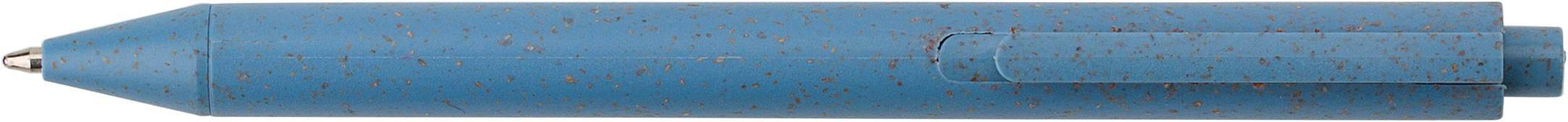 Zošit z pšeničnej slamy s perom Massimo, modrá