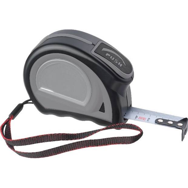 Zvinovací meter, 5 m, čierna Zvinovací meter, 5 m, čierna