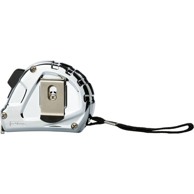 Zvinovací meter so šnúrkou a klipom, pásmo, 3 m, strieborná Zvinovací meter so šnúrkou a klipom, pásmo, 3 m, strieborná