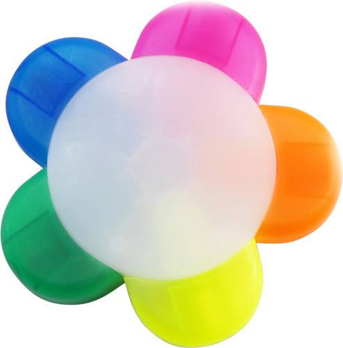 Zvýrazňovač s 5 barvami, vícebarevný