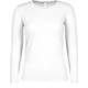 B&C | #E150 LSL /women, Dámske tričko s dlhým rukávom, biela, M