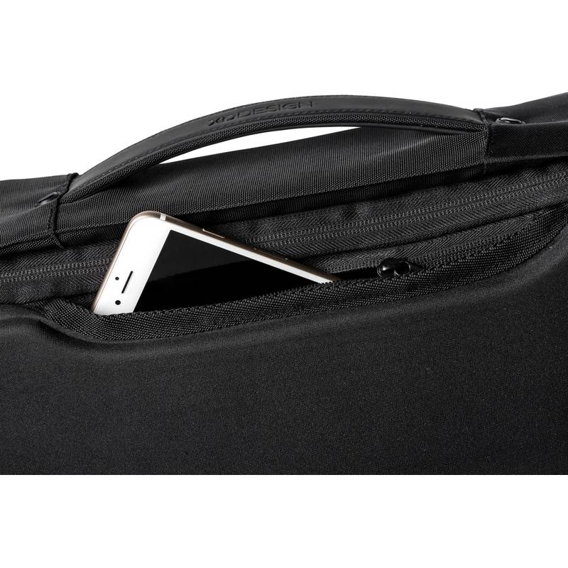 Batoh a kufřík s ochranou proti krádeži, černá