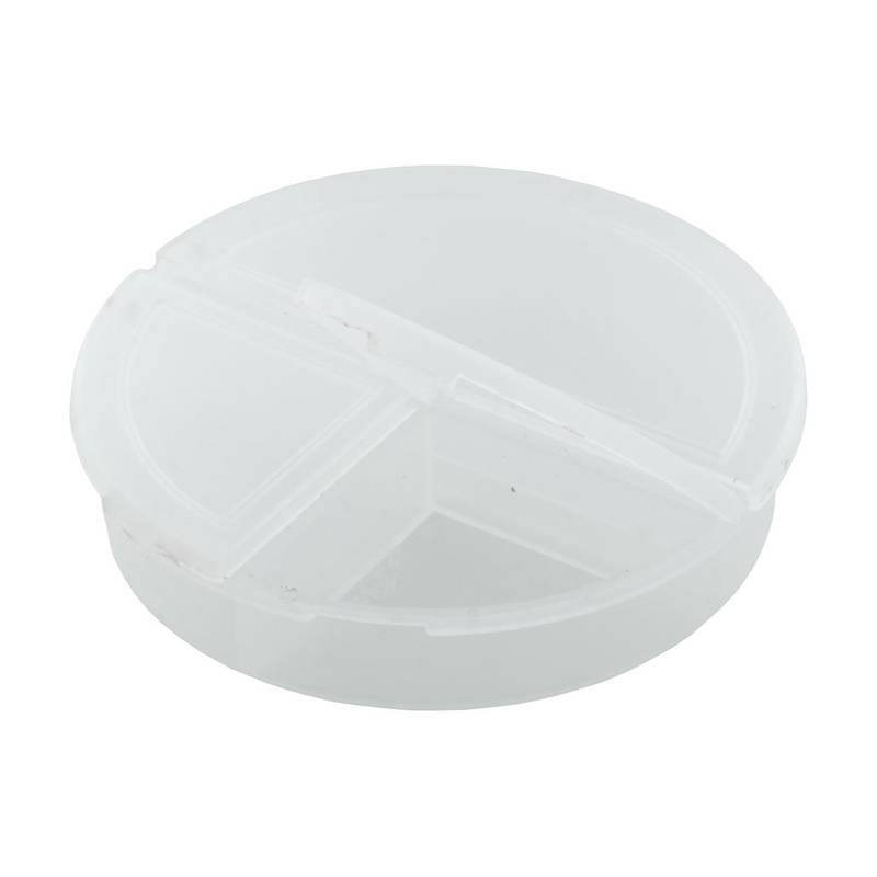Remedy krabička na léky, bílá transparentní