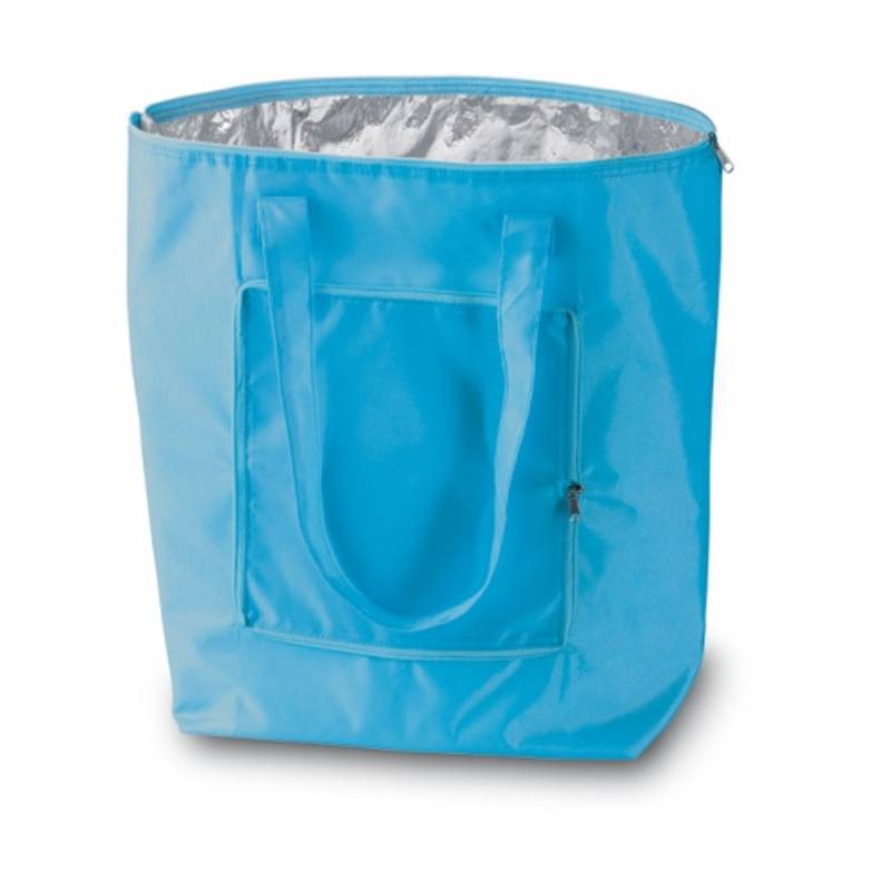 ZAFINA skladacia chladiaca taška, modrá svetlá