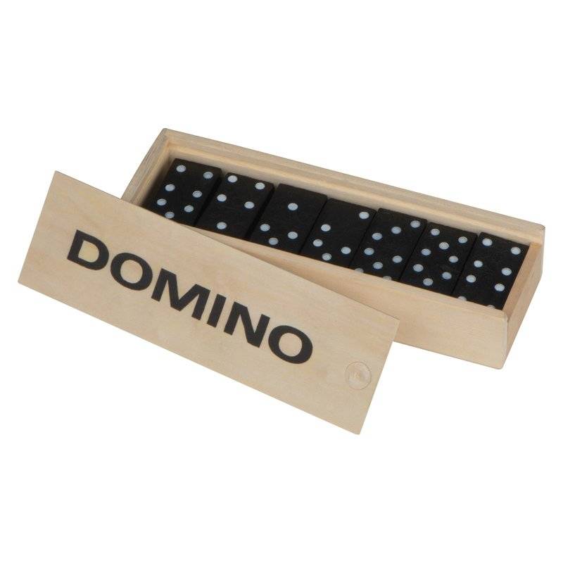 Klasická hra domino v dřevěné krabičce Klasická hra domino v dřevěné krabičce