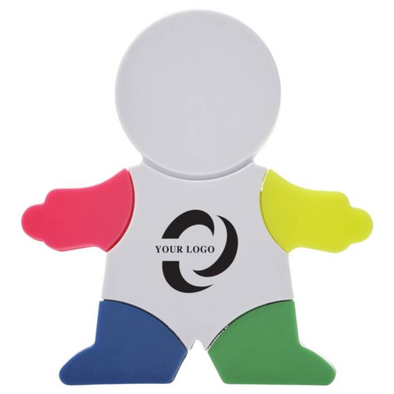 Zvýrazňovač a kartáček na klávesnici ve tvaru panáčka Zvýrazňovač a kartáček na klávesnici ve tvaru panáčka