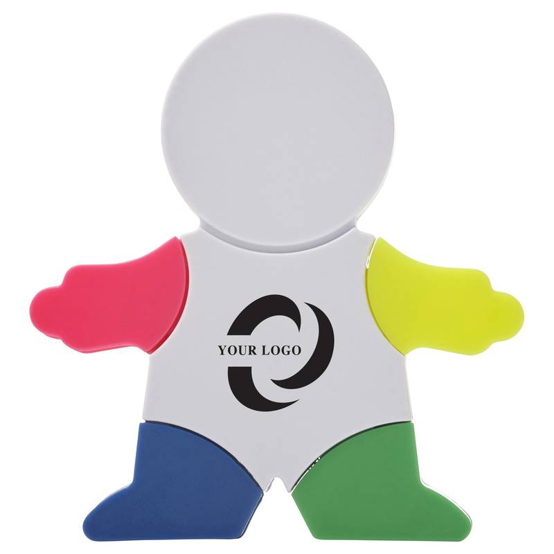 Zvýrazňovač a kartáček na klávesnici ve tvaru panáčka Zvýrazňovač a kartáček na klávesnici ve tvaru panáčka