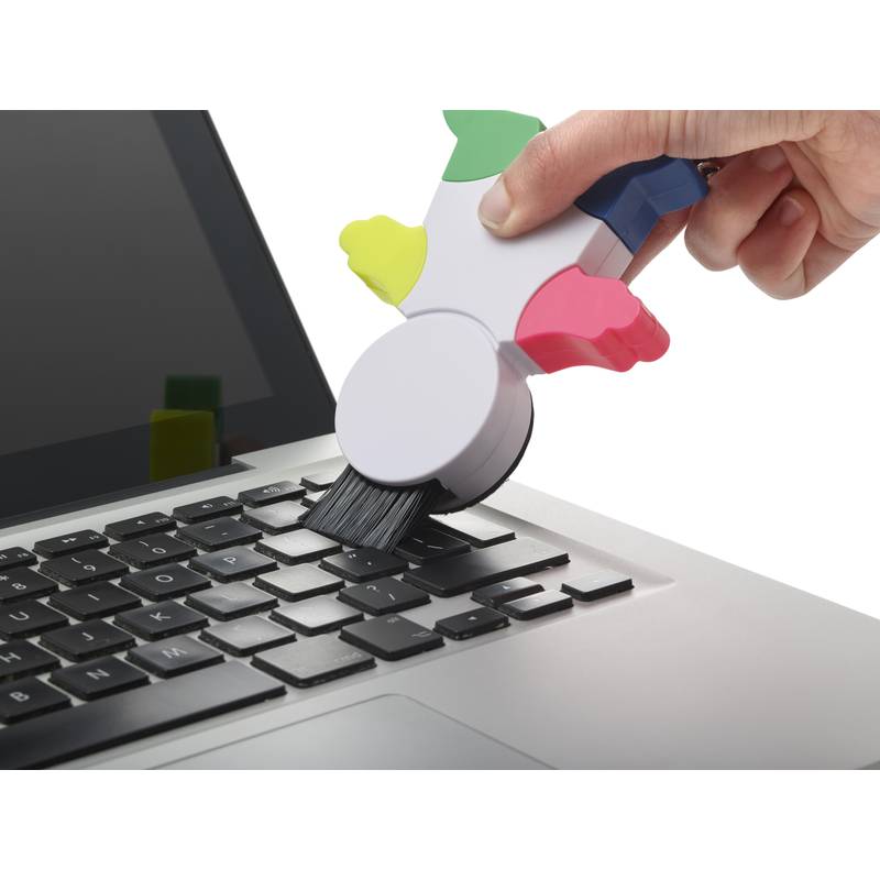 Zvýrazňovač a kartáček na klávesnici ve tvaru panáčka Zvýrazňovač a kartáček na klávesnici ve tvaru panáčka