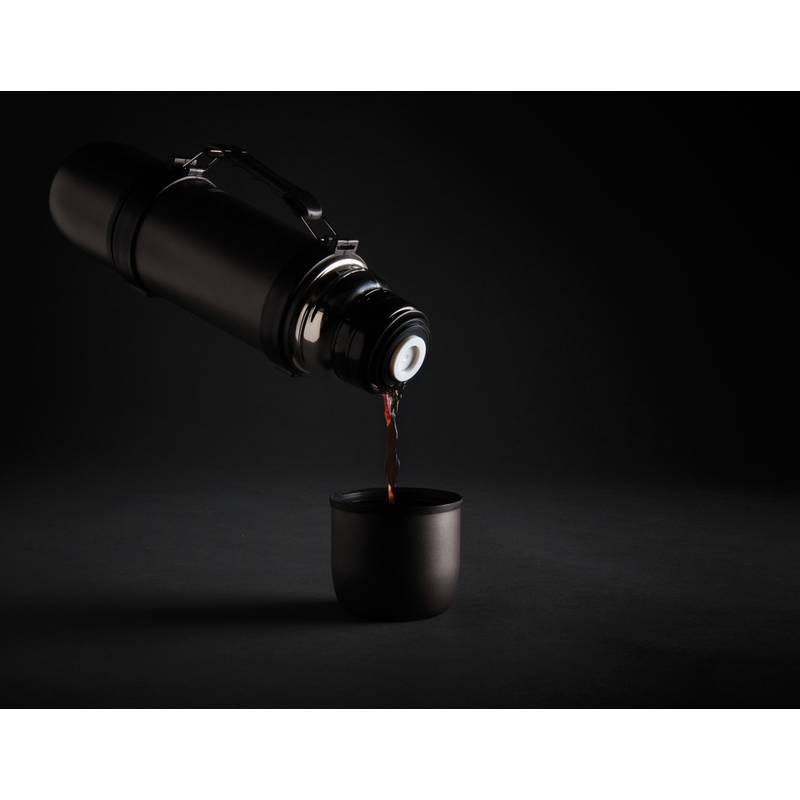 Swiss Peak vakuová termoska s 2 šálky, šedá Swiss Peak vakuová termoska s 2 šálky, šedá