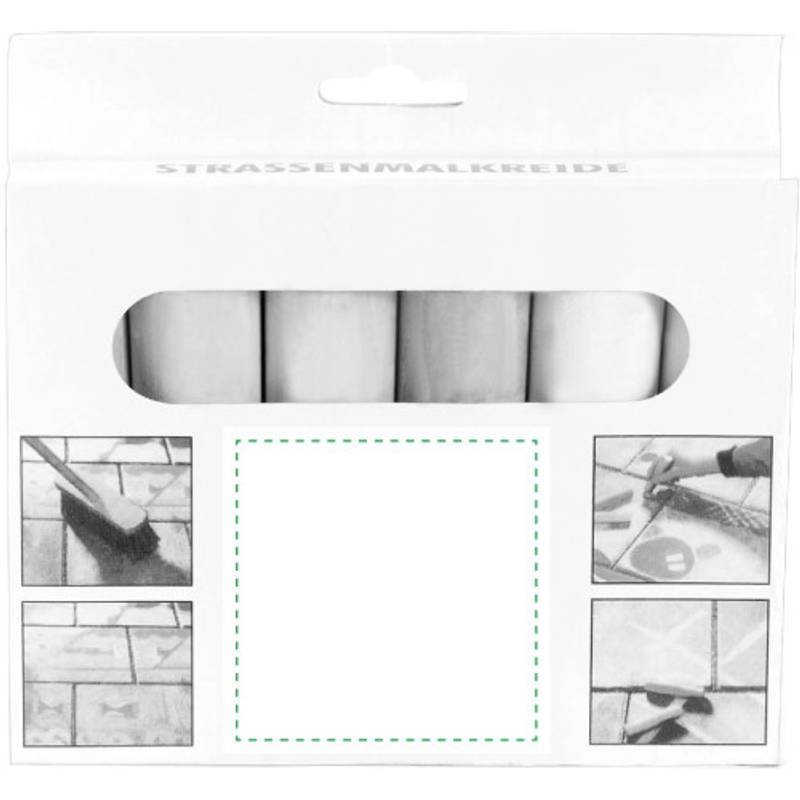 Barevné křídy 6 ks, papírová krabička Barevné křídy 6 ks, papírová krabička