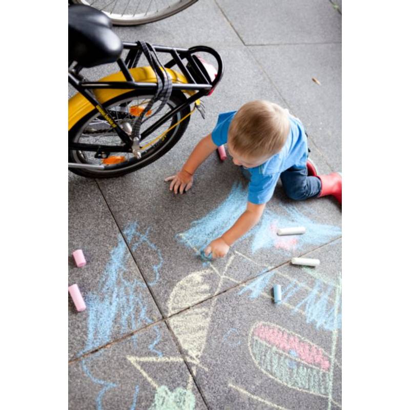 Barevné křídy 6 ks, papírová krabička Barevné křídy 6 ks, papírová krabička