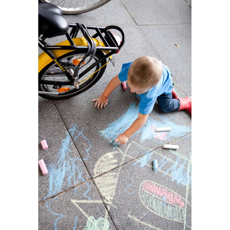 Barevné křídy 6 ks, papírová krabička Barevné křídy 6 ks, papírová krabička