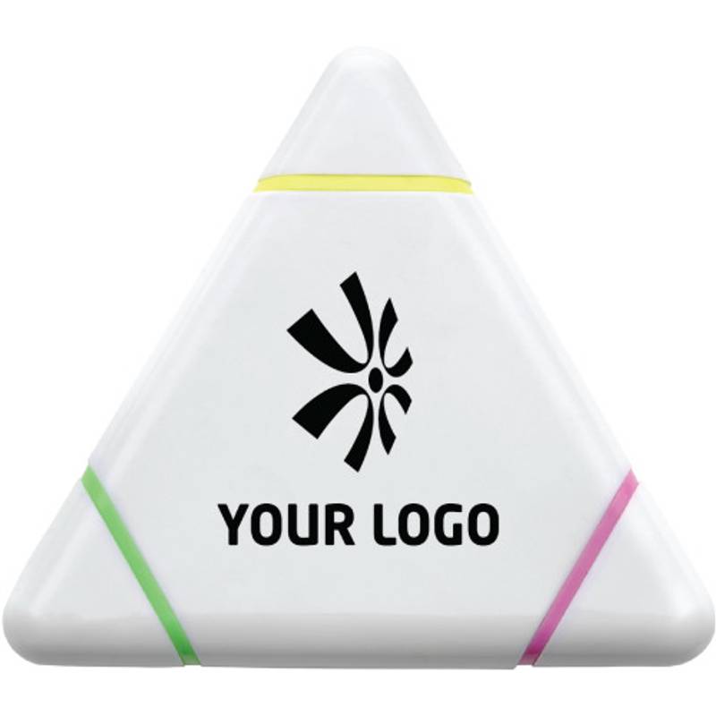 Plastový zvýrazňovač, tři barvy, bílá Plastový zvýrazňovač, tři barvy, bílá