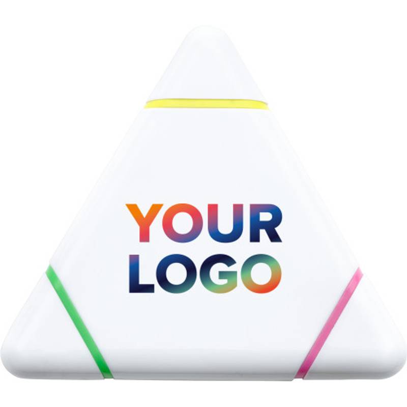 Plastový zvýrazňovač, tři barvy, bílá Plastový zvýrazňovač, tři barvy, bílá