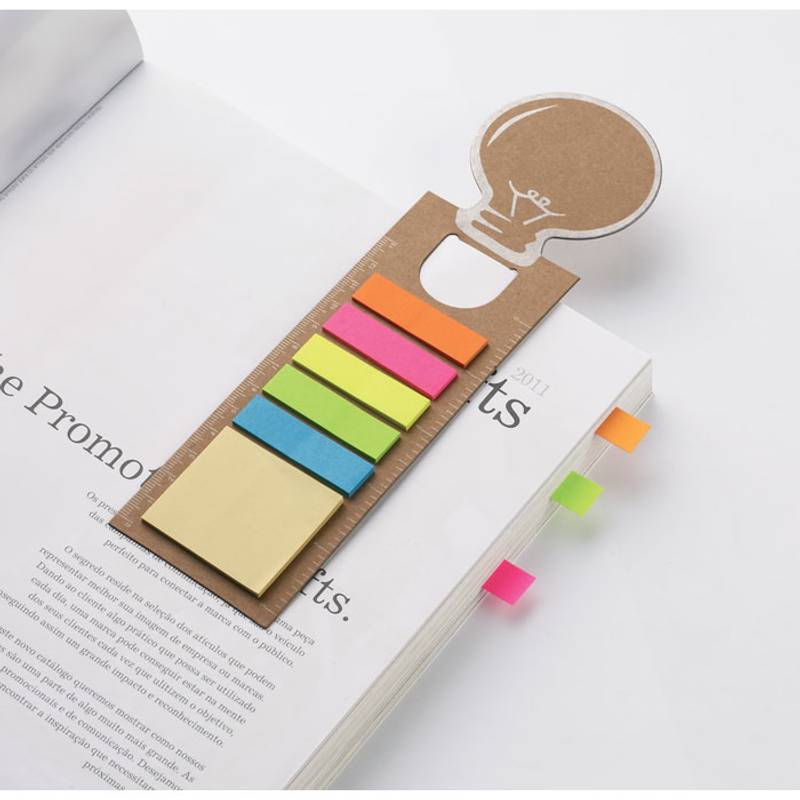 Samolepící barevné papírky na záložce IDEA