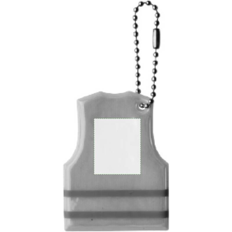 VESTIK Reflexný prívesok v tvare bezbečnej vesty VESTIK Reflexný prívesok v tvare bezbečnej vesty