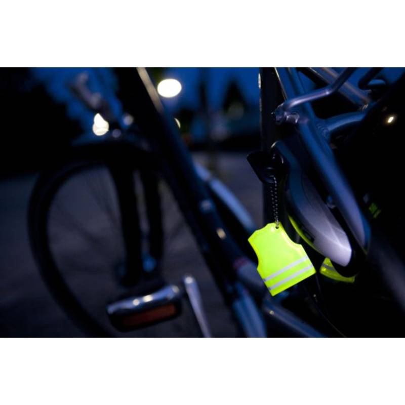 VESTIK Reflexný prívesok v tvare bezbečnej vesty VESTIK Reflexný prívesok v tvare bezbečnej vesty