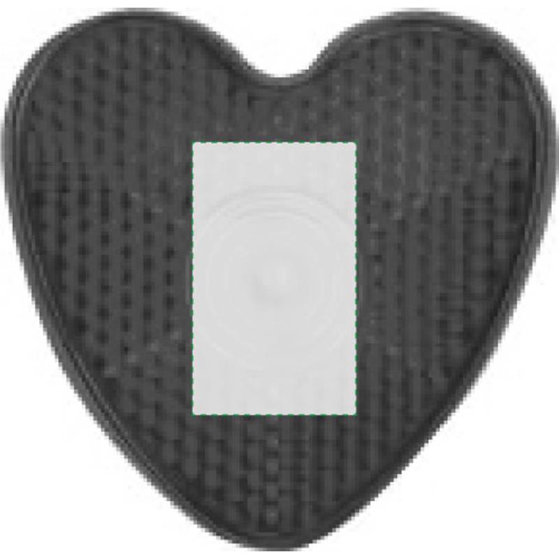 Bezpečnostní světlo s klipem ve tvaru srdce, červená Bezpečnostní světlo s klipem ve tvaru srdce, červená