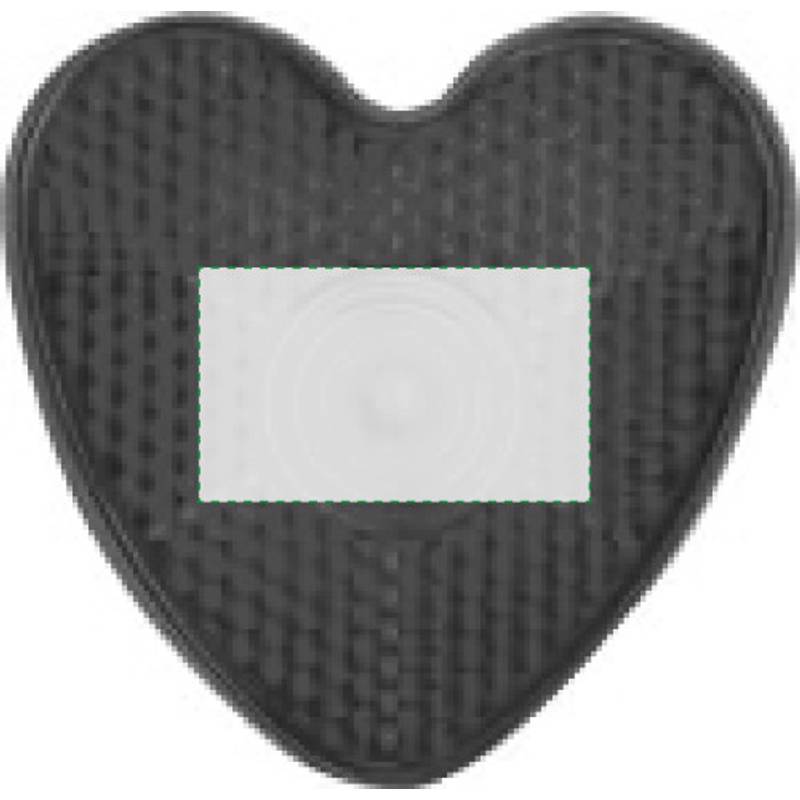 Bezpečnostní světlo s klipem ve tvaru srdce, červená Bezpečnostní světlo s klipem ve tvaru srdce, červená